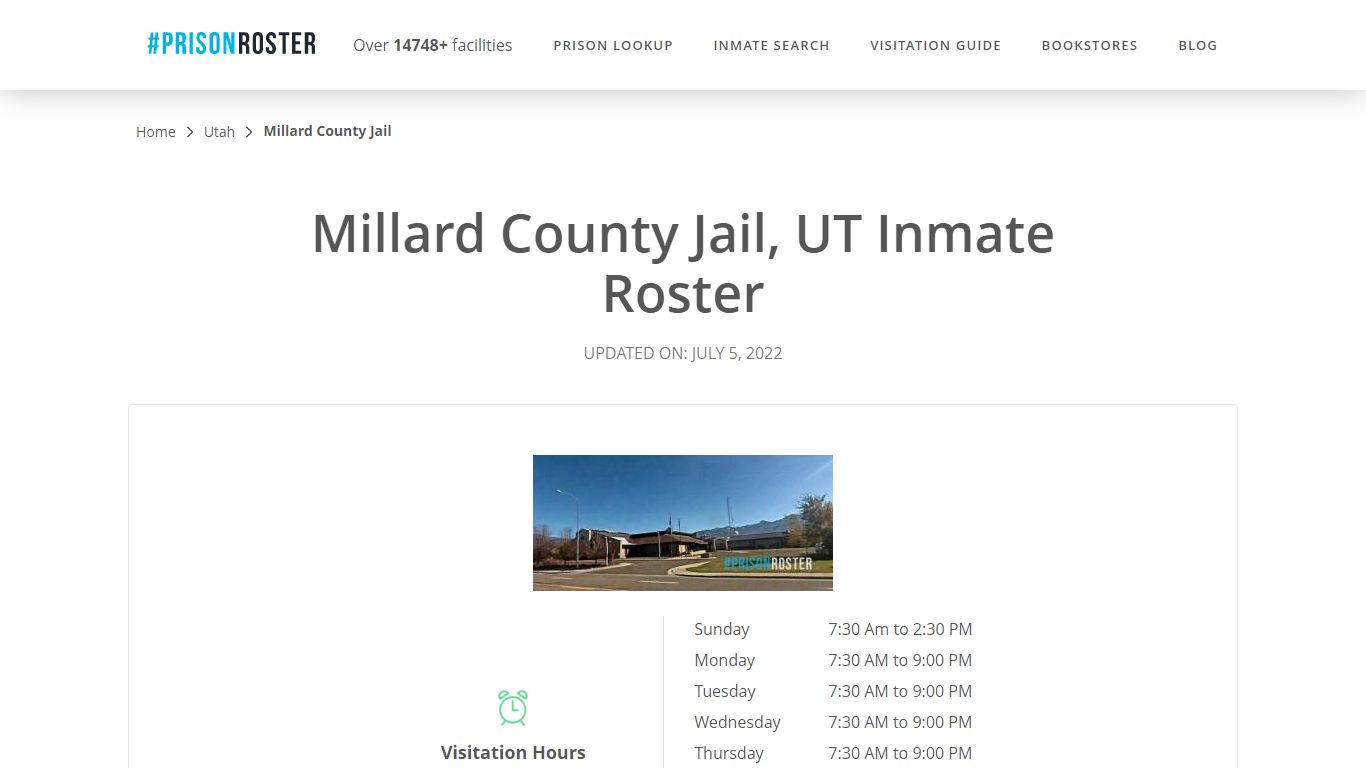 Millard County Jail, UT Inmate Roster