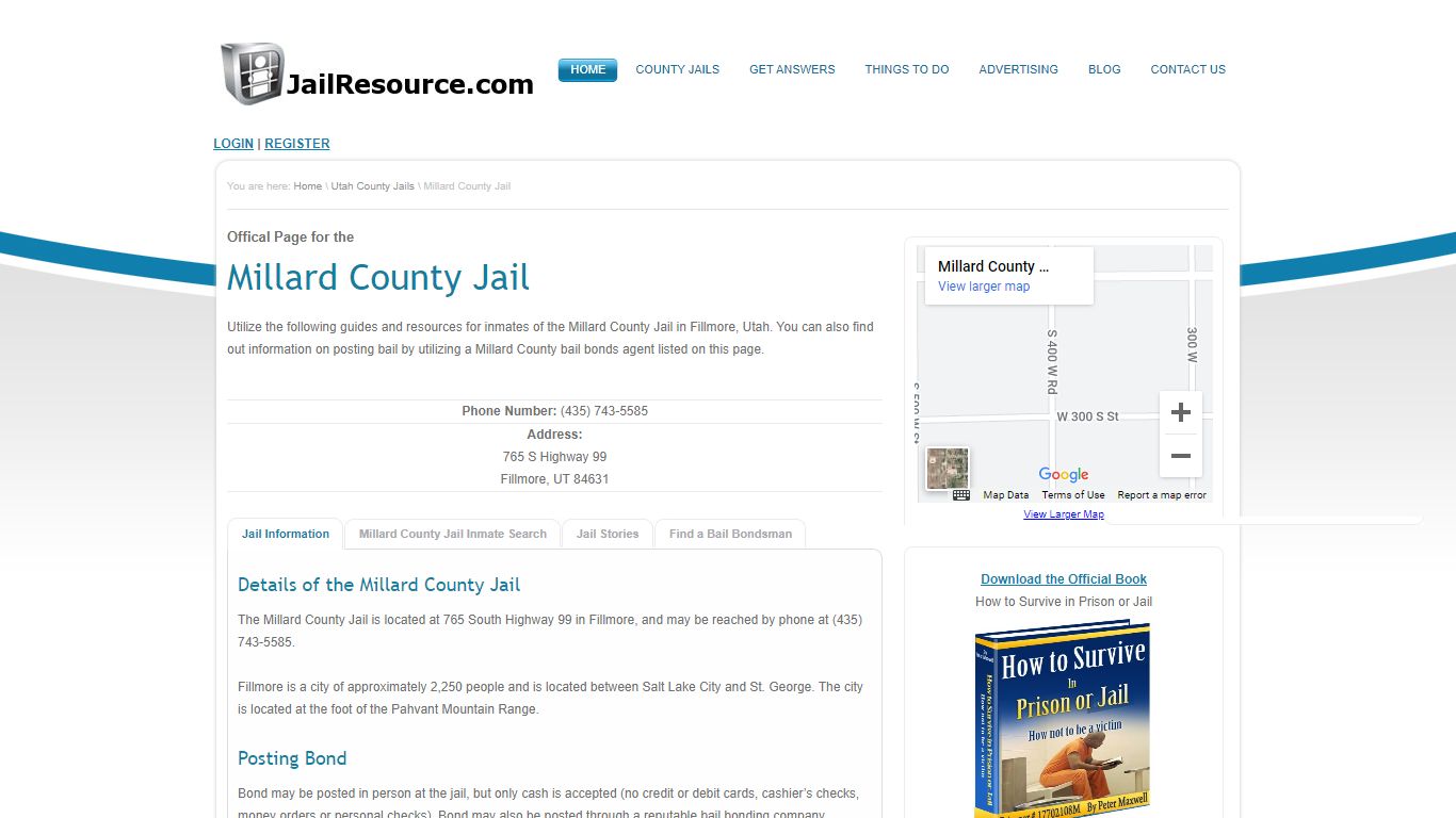 Millard County Jail Inmate Search - Inmate Lookup in ...