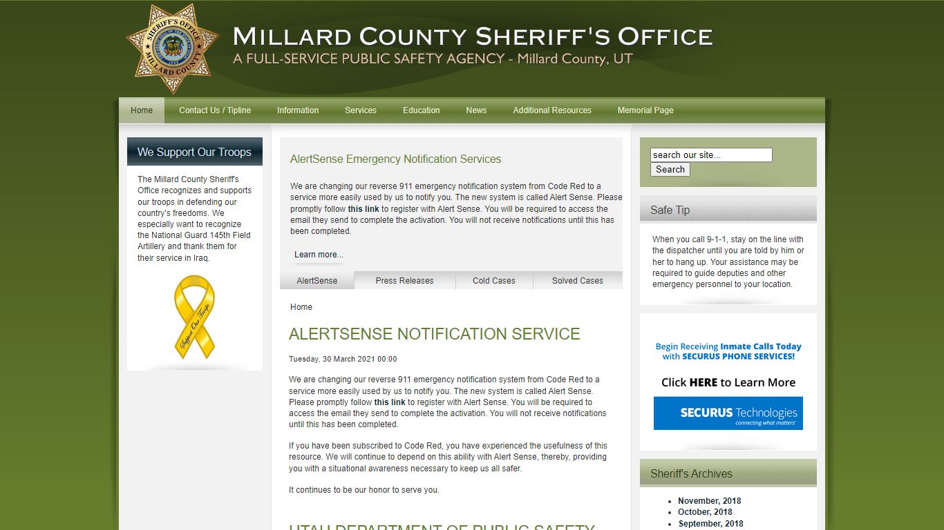 Home [www.millardsheriff.org]